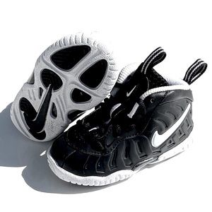 Dr. Doom Nike Little Posite Pro Size 5C Baby Sneakers Black/White Foams